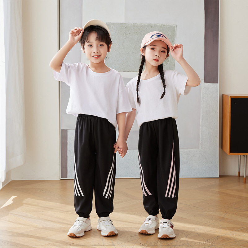 Boys' Summer Pants Girls' Summer Sports Pants Summer Thin Casual Trousers Trendy Children's Mosquito-Proof Trousers
