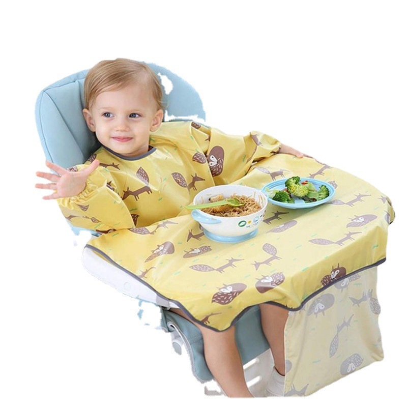 Children's One-piece Dining Chair Cover Baby Self-feeding Dirty-proof Children's Retro-wearing Cover Bib Dirty-proof