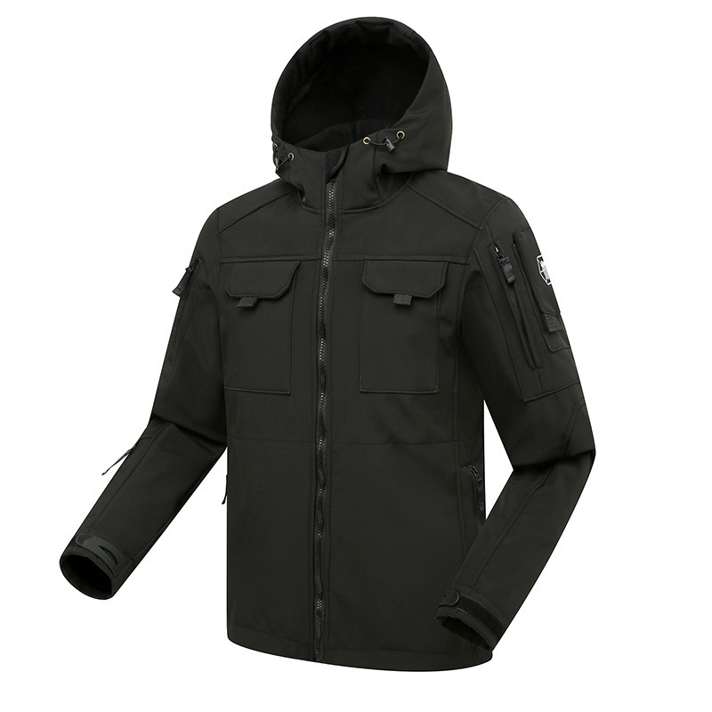 風のビートルズの戦術のジャケットの男性の秋の厚い保温の突撃服の屋外の軍事ファンの防水の帽子の登山服|undefined