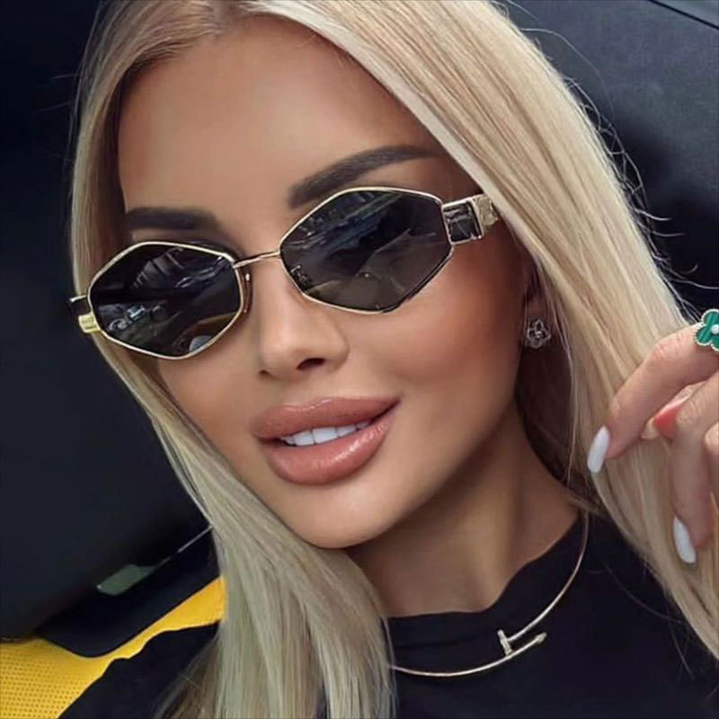 2025 cross-border new diamond sunglasses amazon hot lenses diamond metal fashion sunglasses men and women