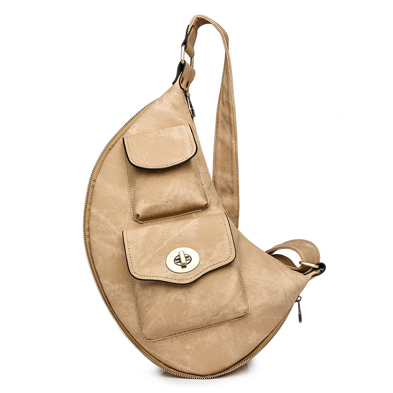 Cross-border large-capacity ladies bag PU bag new European and American ladies bag ladies waist bag chest bag wholesale