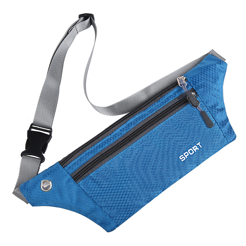 Outdoor Fashion Running Casual Sports Waist Bag Invisible Crossbody Sports Satchel Plaid Mobile Phone Waist Bag