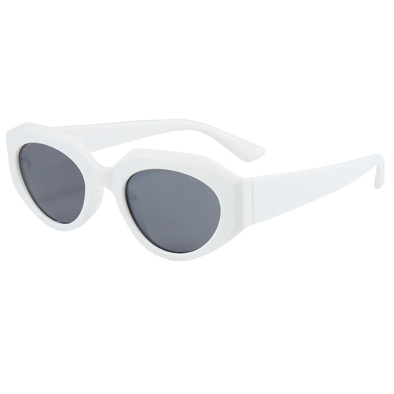 2023 cross-border polygon sunglasses hip-hop cat-eye sunglasses European and American sunglasses sunglasses