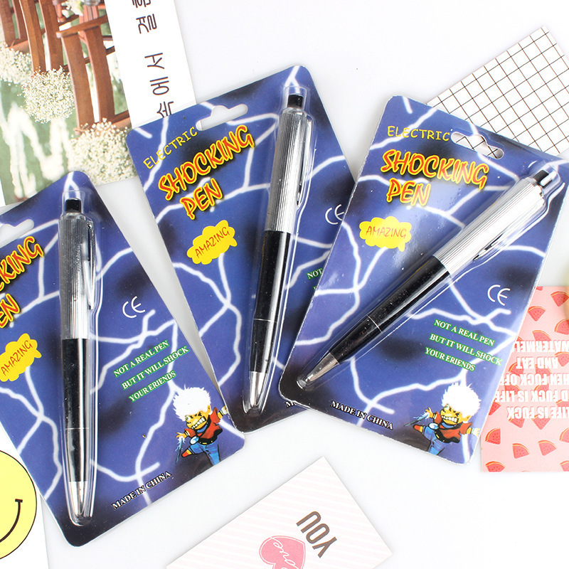 April Fool's Day supplies whole-person toys prank trick supplies electric-person small toys writing electric pen