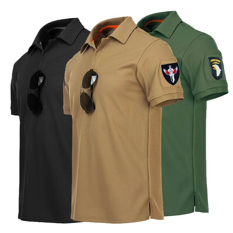 Foreign Trade Independent Station Explosions Summer Tactical T-shirt Outdoor Tactical Loose Lel Short-sleeved Sweatshirt Trendy Men's Short-sleeved
