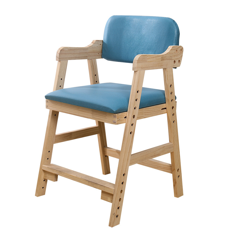 One-piece delivery solid wood children's correction sitting posture learning lifting chair primary school student dining table and chair adjustable writing chair