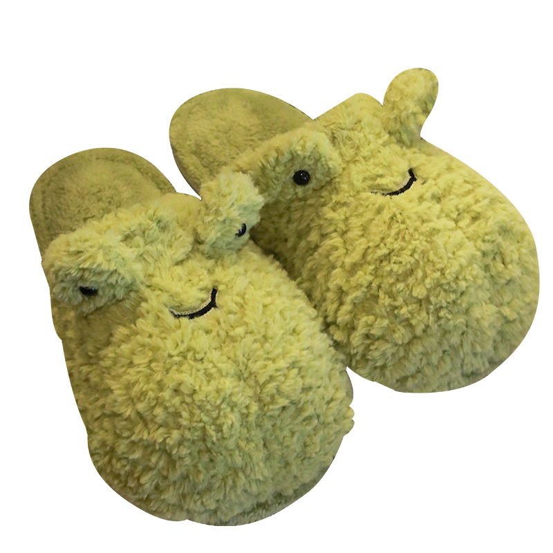 Cute cotton slippers for women winter cute cartoon home indoor warm plush cotton slippers for couple home slippers for women winter
