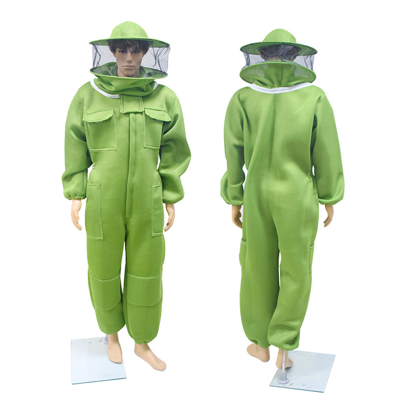 Green 3D Breathable Mesh Bee Protective Clothing Anti-bee Clothing Full-set Bee Clothing Special Anti-bee Clothing Protection
