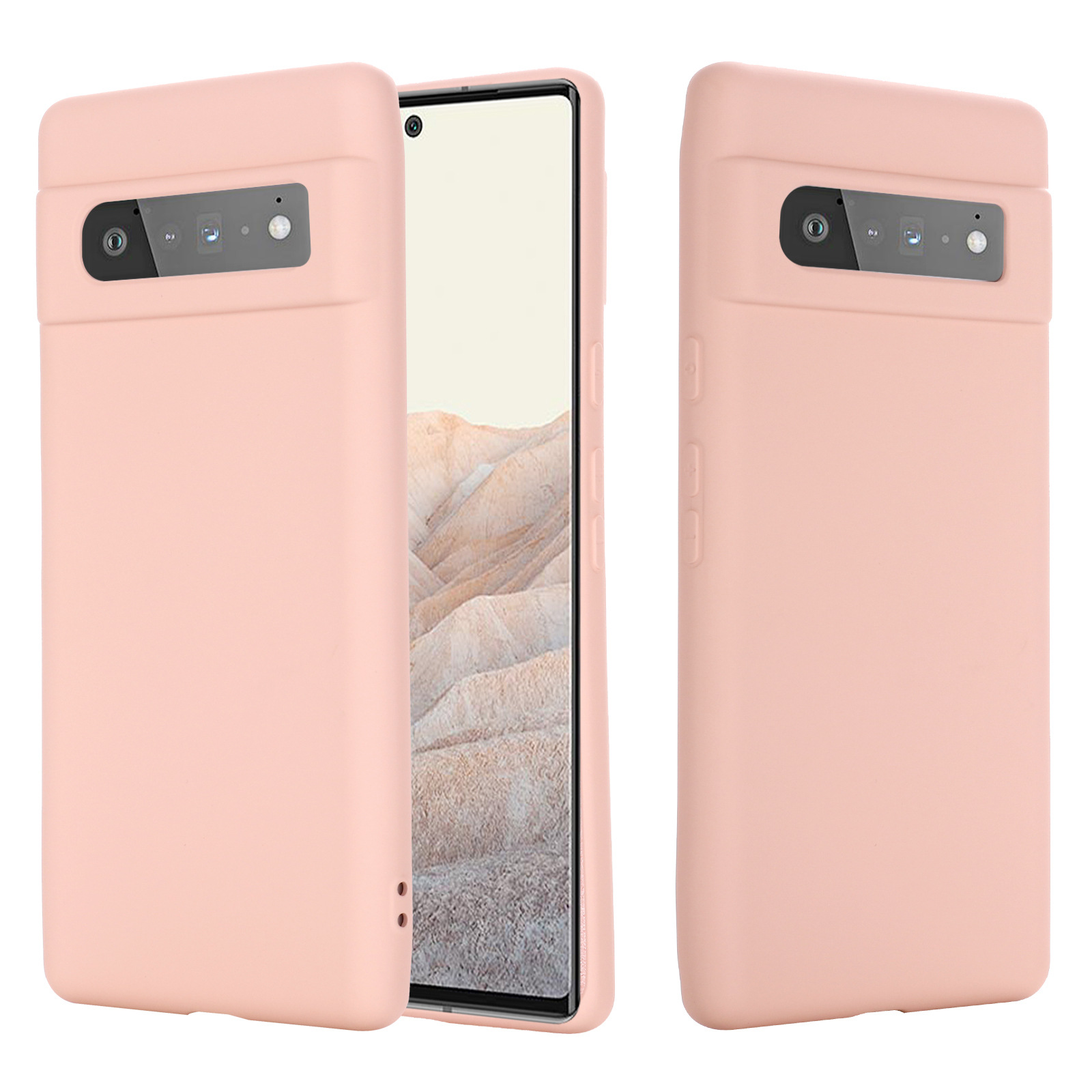 For Pixel6 Liquid Silicone Case 4A-5G/5 XL Google Pixel 4 Fluff Phone Case Pixel 5