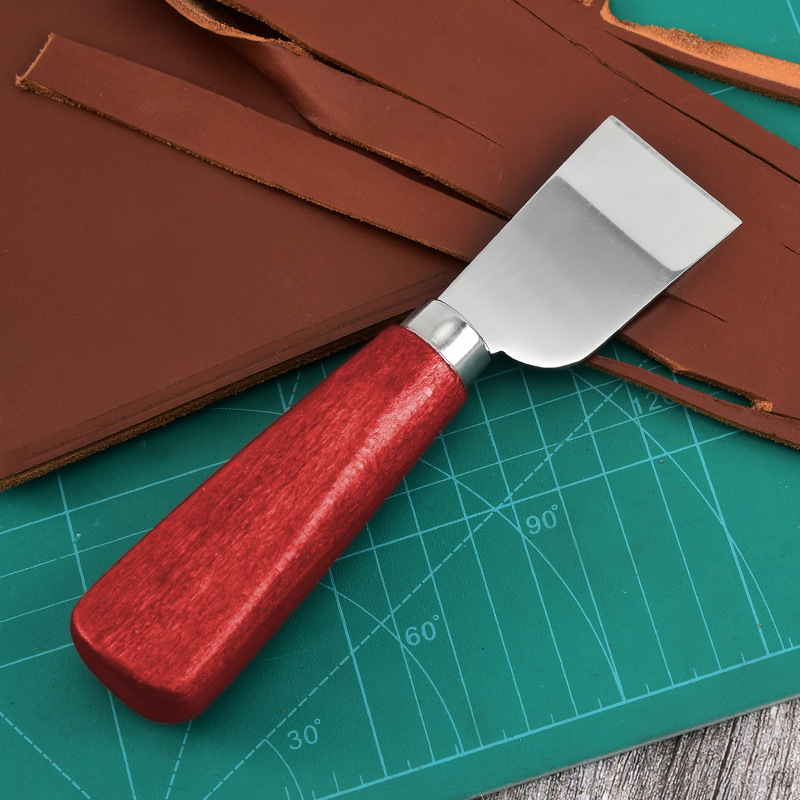 Leather tools manual leather cutting knife manufacturers direct supply leather art trimming leather cutting shovel DIY tools