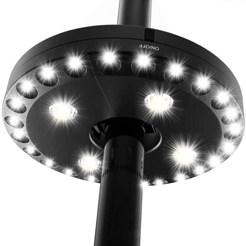 多機能屋外テントライト24 + 4led傘ライト乾電池キャンプライト取り外し可能なディスクハンティングライトキャンプライト|undefined