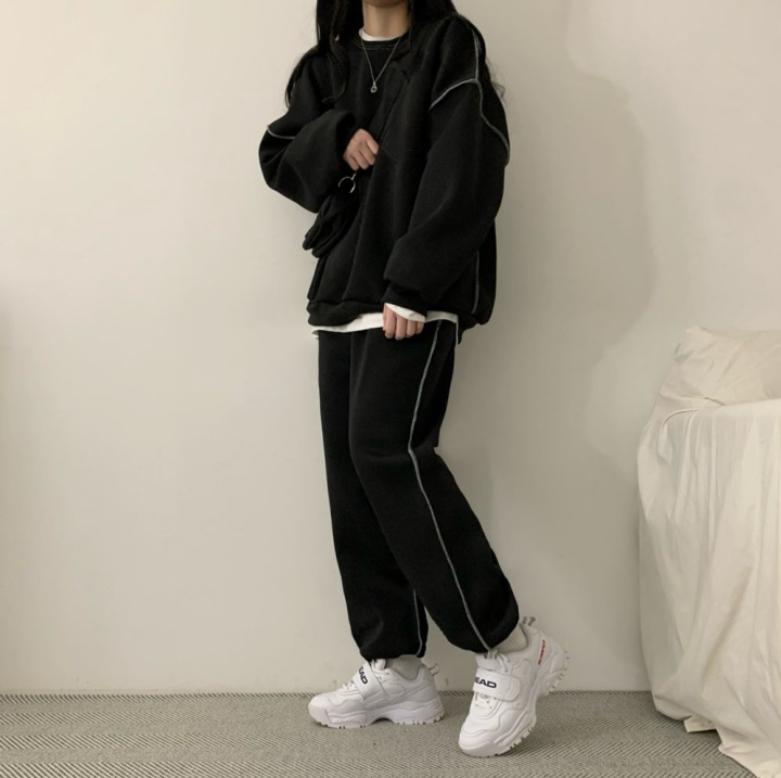 5 Color Cotton Suit Women's Long Sleeve Trousers Plus Size Two-Piece Korean Style Spring Autumn Winter Fashion Casual Sportswear