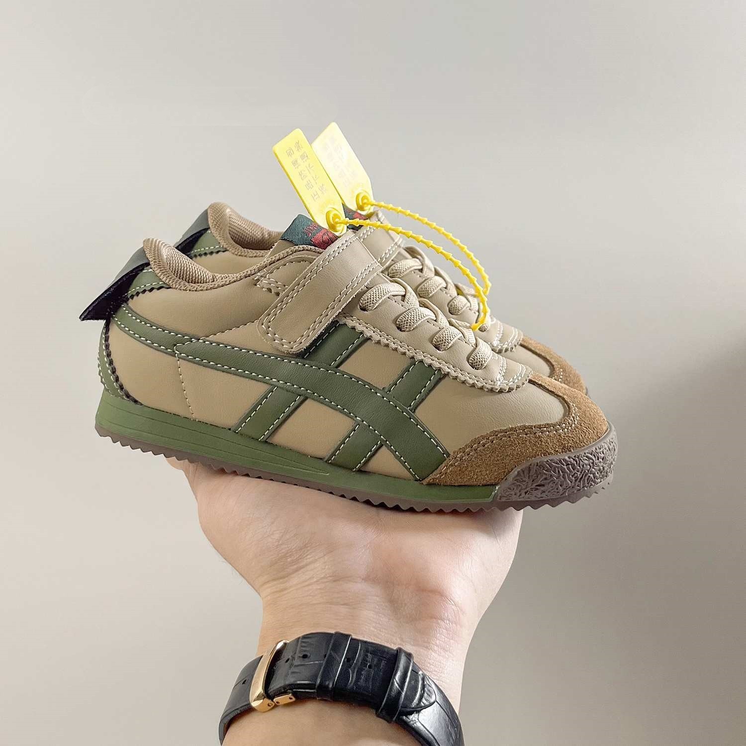 Children's Rabbit Forrest Gump Shoes Men's 2024 Spring and Autumn New Girls' Soft Leather Non-slip Casual Shoes Boys Soft Sole sneaker