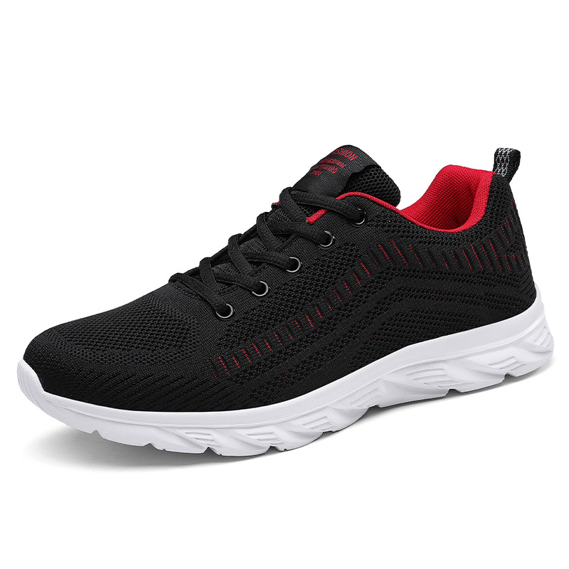 2022 shoes new sports leisure summer men's breathable hollow comfortable mesh fly woven running shoes travel men's shoes