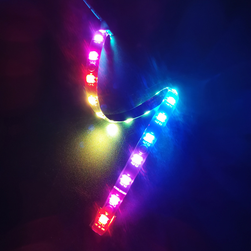 Coolmoon 磁気吸引 Rgb Led ストリップ 40 センチメートルソフトライトバー 5v Argb 同期ケース光害ストリップ|undefined