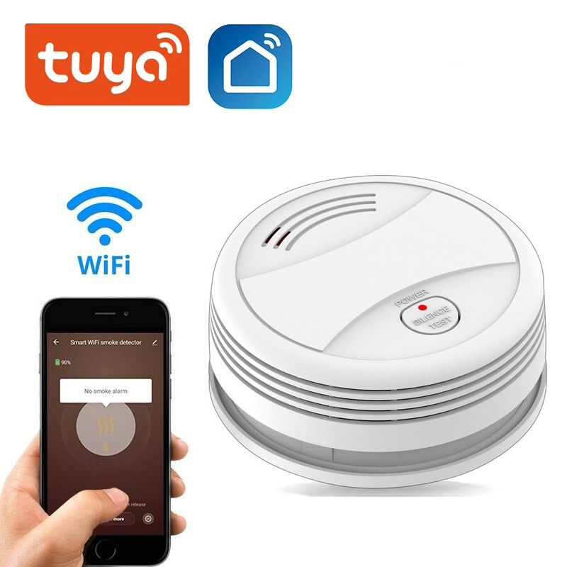 Graffiti Smart WIFI Wireless Smoke Alarm Home Fire Special Fire Induction Smoke Wireless Remote