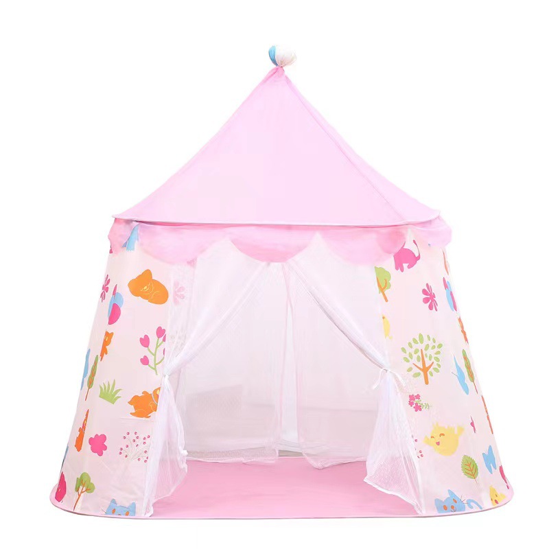 Children's tent game house indoor and outdoor folding easy to carry plant cartoon game house men's and women's Castle yurt