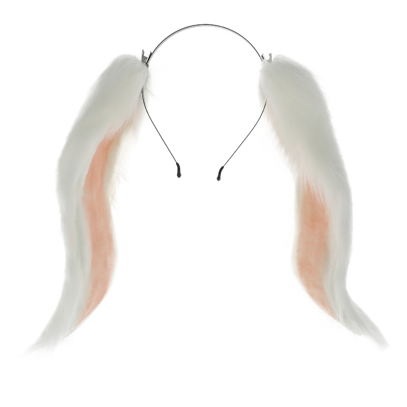 Simulation Beast Ear Headwear Comic-Con cosplay Performance Props Hair Accessories Rabbit Headband Plush Rabbit Ear Headband