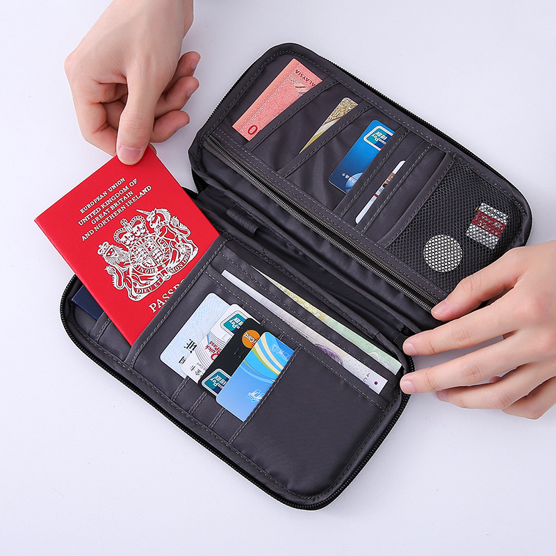New Multi-functional Travel Passport Storage Creative Waterproof Passport Bag Portable Passport Card Bag Certificate