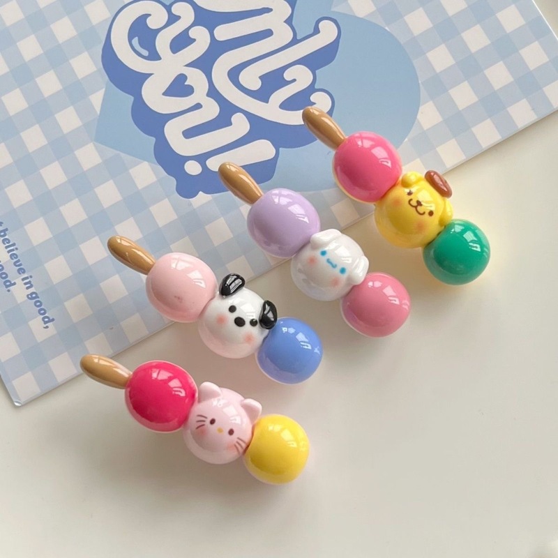 キャンディー色のキャンディひょうたん三匹の小さな白鳥カモノハシヘアクリップインかわいいヘアピン甘い学生多目的帽子女性のための|undefined