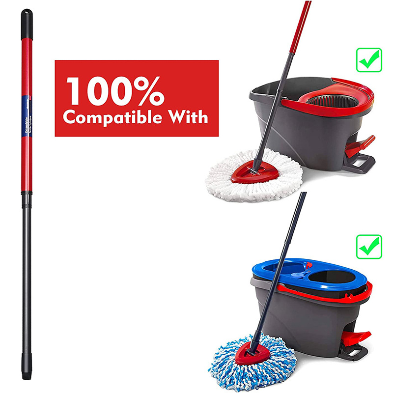 Suitable for vileda/O-Cedar three-section retractable mop Rod 48inch rotating mop Rod mop accessories