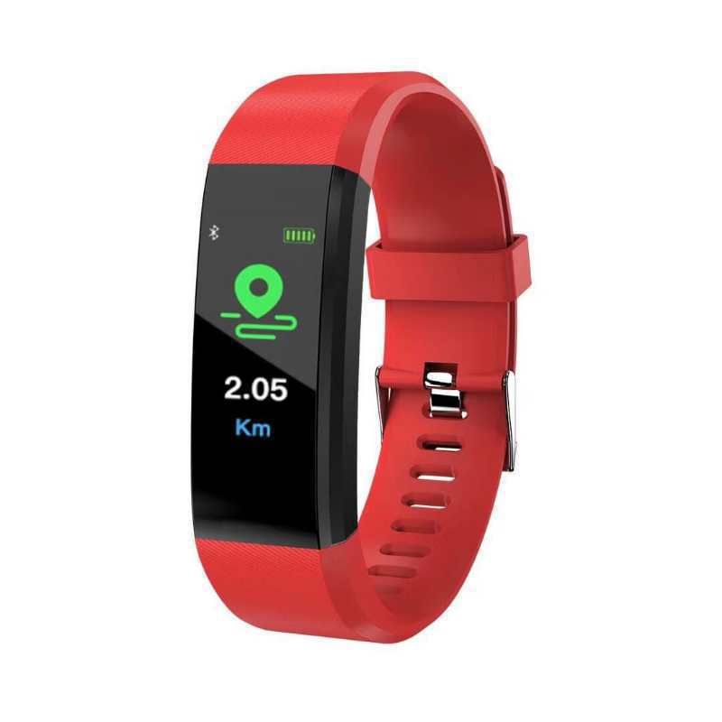 115plus Bluetooth Sports smart bracelet waterproof heart rate meter step adult blood pressure electronic bracelet monitoring cross-border