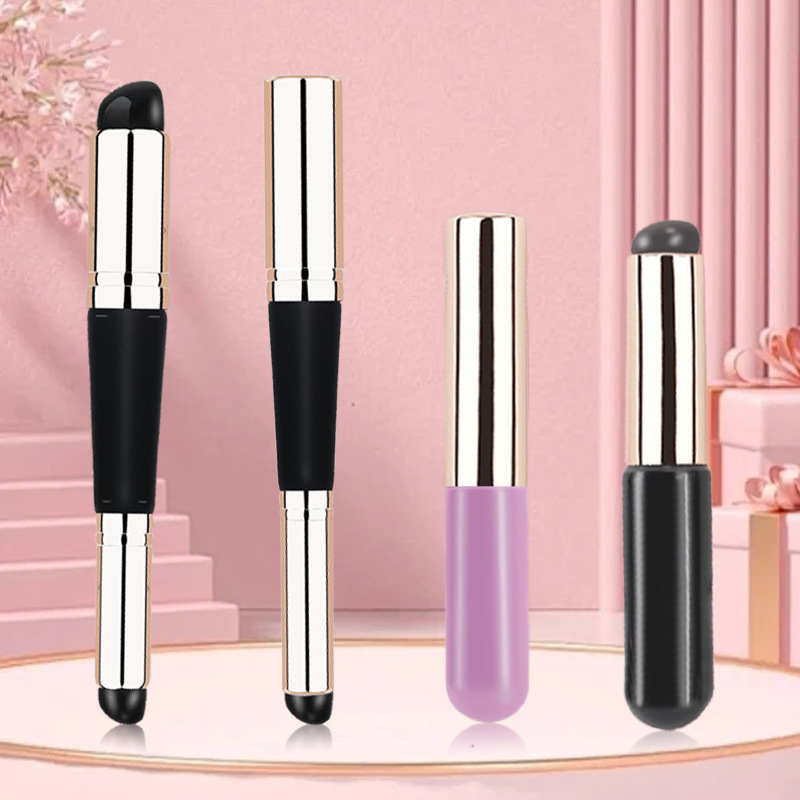 New Q Soft Silicone Lip Brush Size Silicone Lip Brush Lipstick Brush Dye Round Head Fingers Concealer Brush Nail Art Makeup