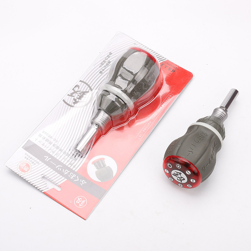 Fukuoka Tool Ratchet Screwdriver FO-9006X Combination Set Household Telescopic 8 Batch Head Manual Screwdriver