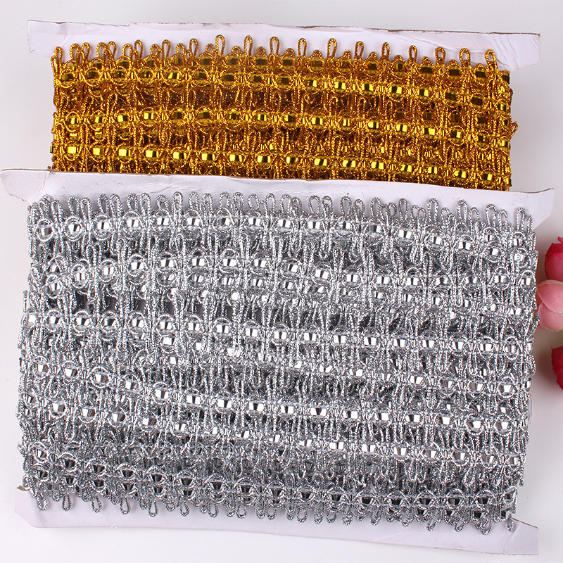 Christmas financial gold and silver lace clothing accessories exquisite color lace wholesale curtains golden lace