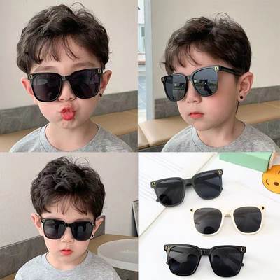 2022 new children's sunglasses 0-3 years old baby sunglasses outdoor baby Street shooting retro catwalk show wind Net Red