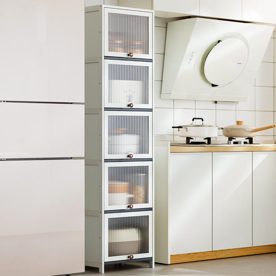 Gap Kitchen Storage Rack Flatting Rack Seasoning Rack Storage Rack Kitchen Supplies Sideboard Household Multi-Layer Cabinet