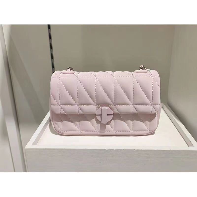 Chain Bag 2023 New Pink Crossbody Bag Small Bag Shoulder Bag Underarm Bag Commuter High-end Rhombic Women's Bag