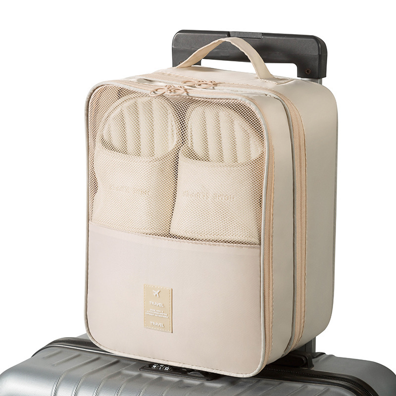 Outdoor Travel Shoes Storage Bag Three-Layer Thickened Dustproof Portable Storage Shoes Bag Travel Easy Carrying Shoes Bag