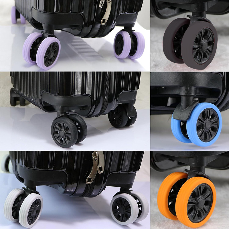 国境を越えた新型Caster shoesスーツケース車輪シリコン保護カバー椅子減音シリコン保護カバー
