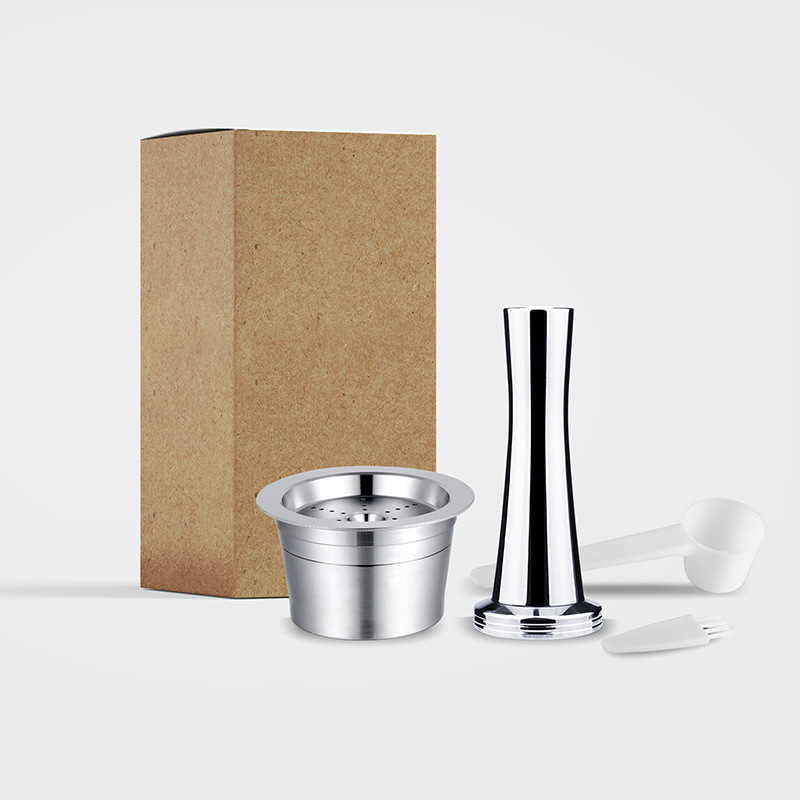 Nespresso Coffee Machine Fit Recycling Brew Coffee Capsule Cup Reusable Stainless Coffee Capsule