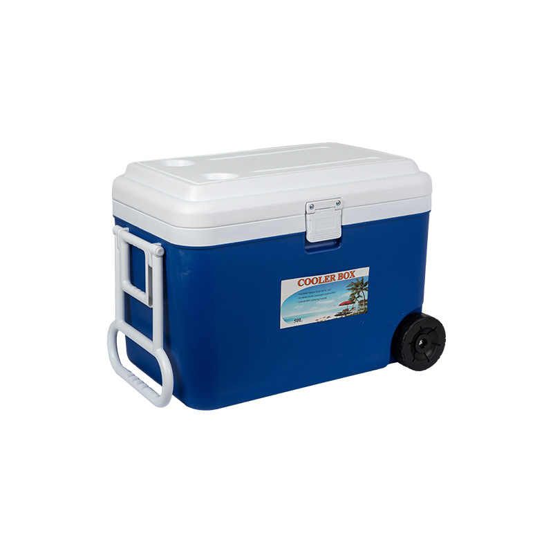 50l wheel portable camping refrigerator pull rod refrigerated fresh-keeping box sea fishing outdoor car food incubator