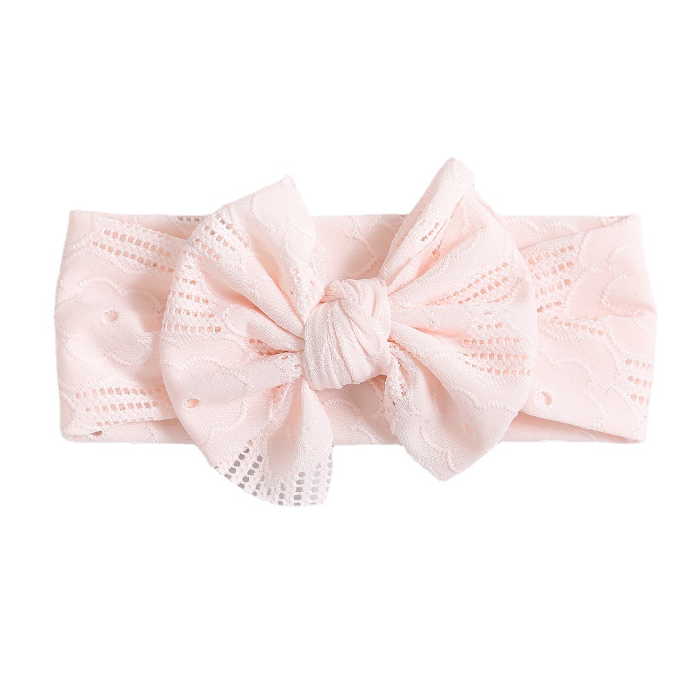 Cross-border New Baby Hair Band Hair Accessories Lace High-grade Elastic Hair Accessories Soft Lightweight Bow Children's Headwear