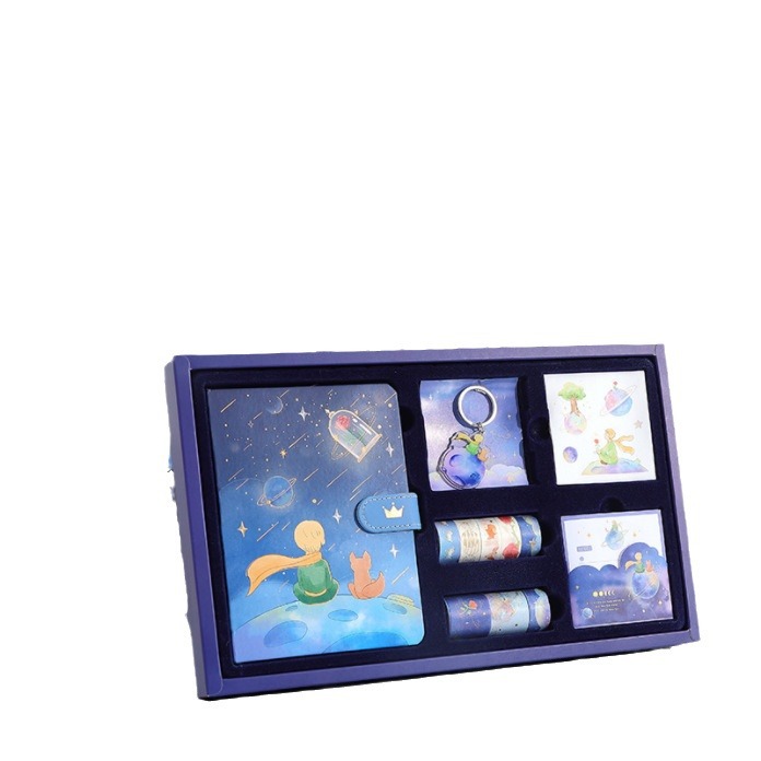 Little Prince journal book gift box suit Boys High-looking ins style Journal stickers tape material student gift