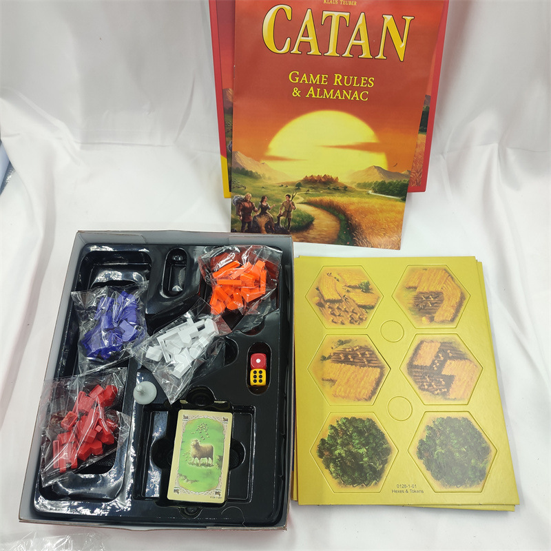 Cross-border English CATAN Island Board Game CATAN Adult Children Educational Leisure Toys Game Card Spot