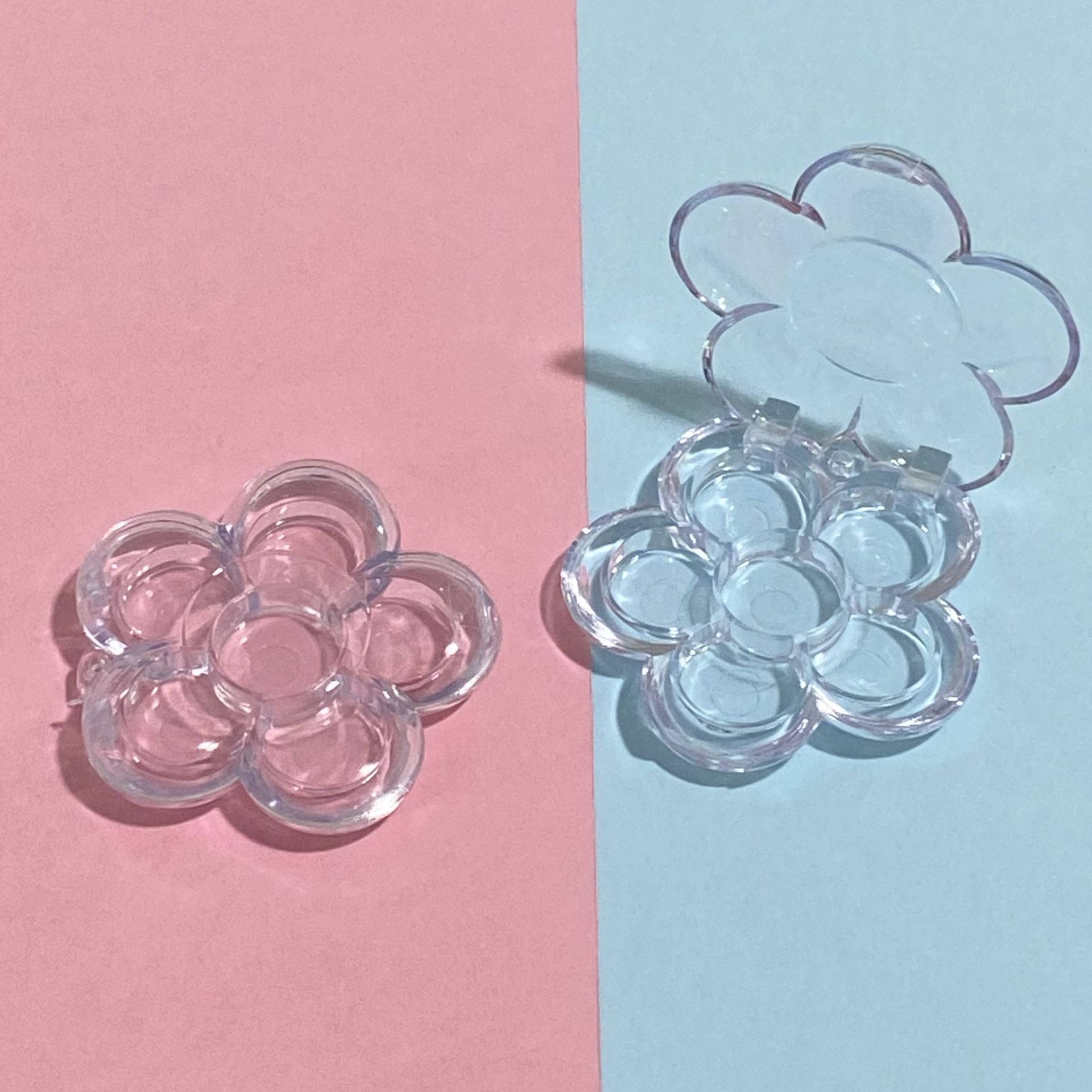 Spot six plum blossom packing box 6 color flower concealer Opera 6 color test color plate small sample lipstick wrapping material empty box
