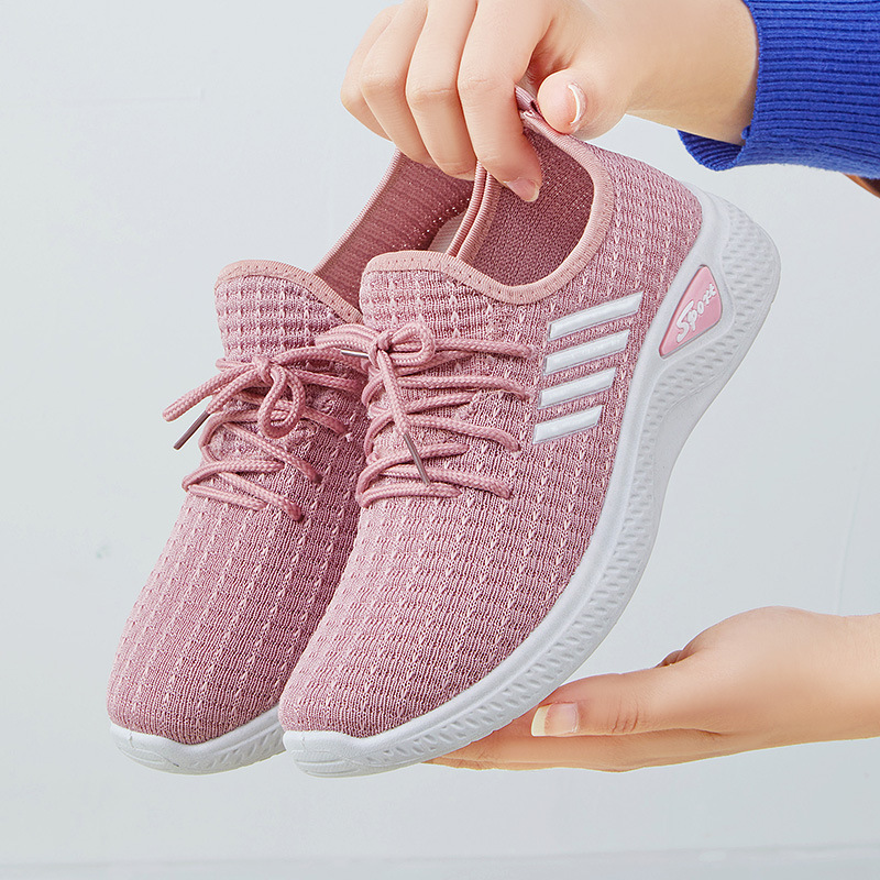 Women's All-match 2023 New Strict Fashion Shoes Women's Spring and Summer Running Breathable White Step Leisure Sneakers