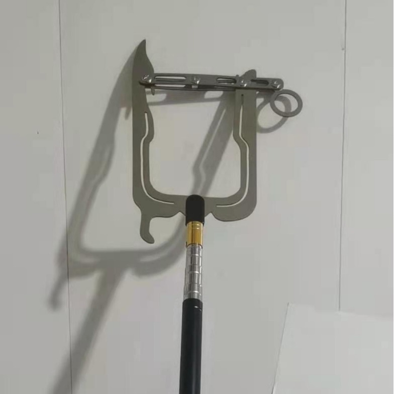 Easy-to-use long-distance threaded boat hook dock hook telescopic threader