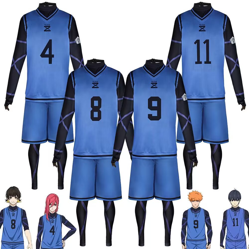 BLUELOCK Blue Prison Jersey cos Jie Shi Yi Bee Le Back to Thousand Cut Leopard Ma Kingdom Divine Cosplay Suit