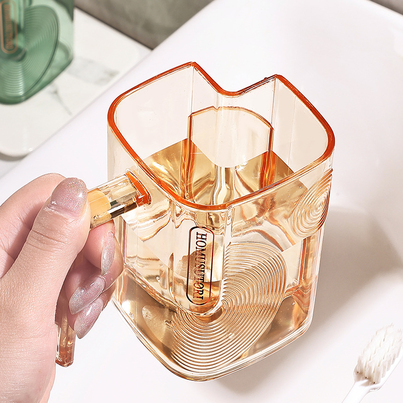 genuine goods Factory Light Luxury Transparent Gargle Cup Household Couple Brush Cup Simple Gargle Cup Toothbrush Cup Toothbrush Cup Toothbrush Cup