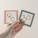 Anti-oxidation PE Film Jewelry Box Portable Transparent Storage Box Necklace Earrings Earrings Hand-made Film Suspension Display Box