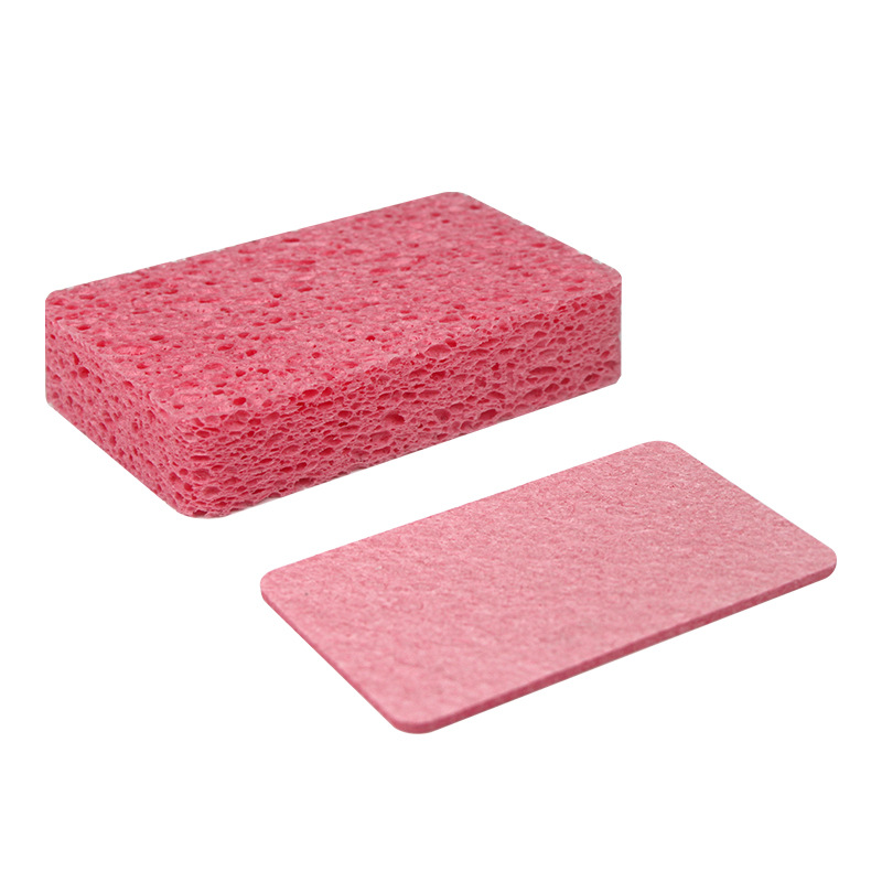 Amazon Hot Sale Compressed Color Wood Pulp Cotton Kitchen Cleaning Pot Dishwashing Artifact Dishwashing Towel Wholesale Sponge Wipe