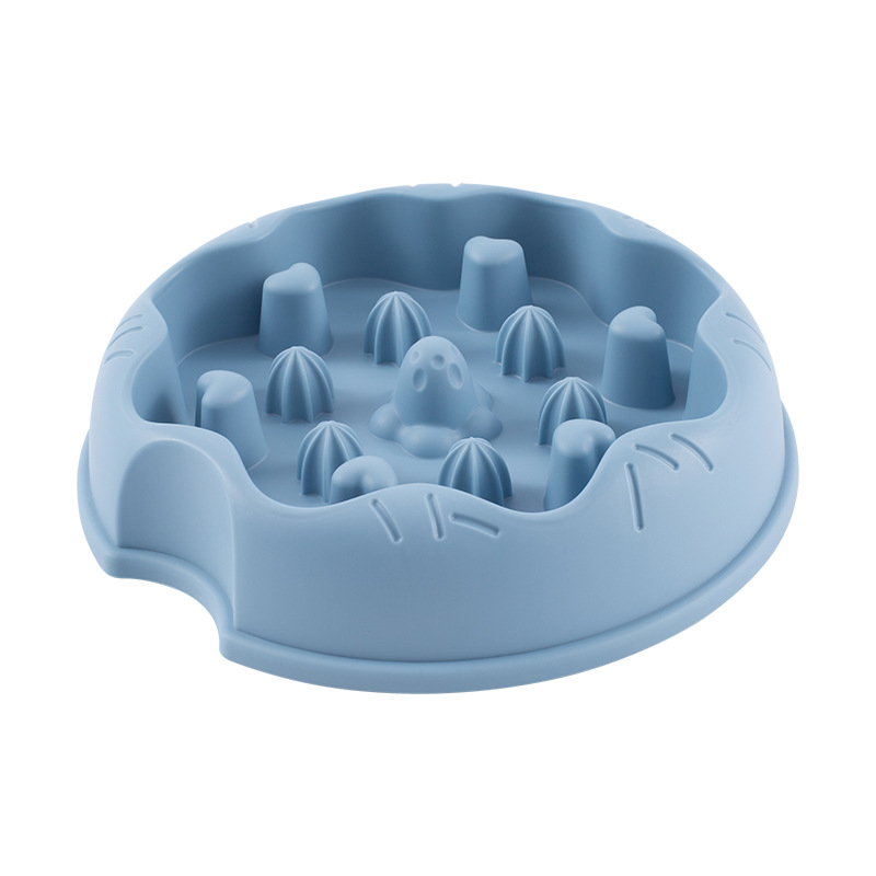 Pet Slow Food Bowl Dog Slow Food Feeder Cat Feeder Anti-slip Anti-knock Dog Slow Food Bowl Large Capacity Cat Bowl
