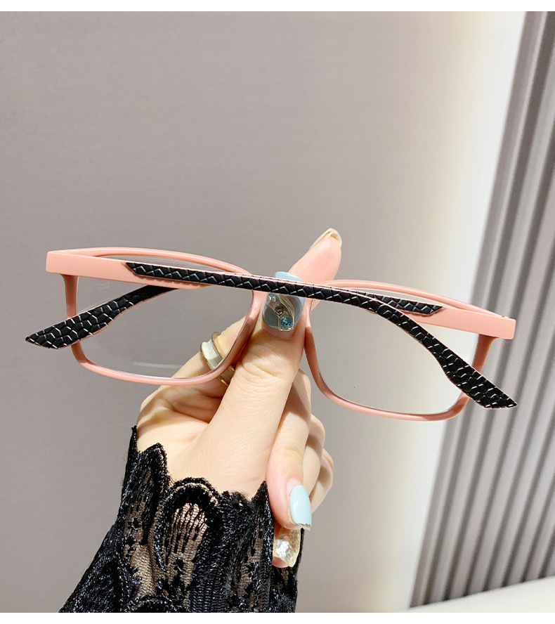 Colorful Spring Leg Anti-blue Light-ray reading glasses European Portable Ultra-light Trendy Cross-border Women's Fashionable Glasses Frame Old People_voghion.com