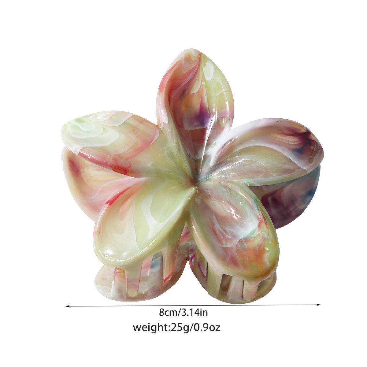 Marble Crown Cross-border Flower Clip Fashion Two-color European and American Petal Shark Clip_voghion.com
