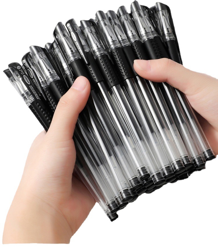 Wholesale European standard pen black bullet needle head 0.5mm carbon pen water pen gel pen signature pen
